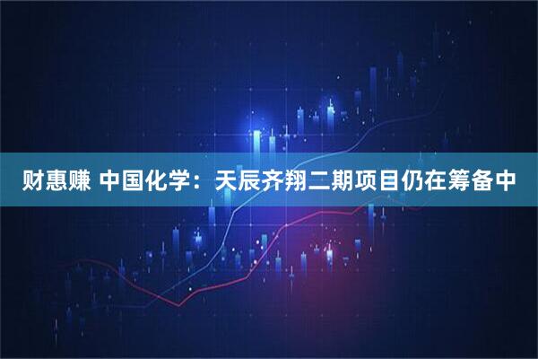财惠赚 中国化学：天辰齐翔二期项目仍在筹备中